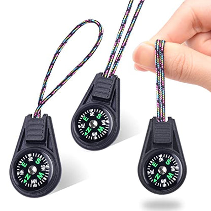 10/25/50/100 Pack Compass for Kids Mini Compasses Bulk Kids Toy Compass for Party Favor/Hiking/Scout Classroom Learning Directions - color: 10PCS Black