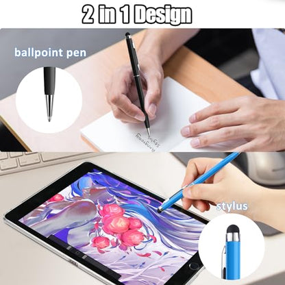 Stylus Pens anngrowy Stylus Pen for Touch Screens Capacitive Stylus Ballpoint Pen Stylus for ipad iphone 6/6s 6Plus 6s Plus 7/7s 8/8 Plus x Kindle Touch Samsung Galaxy S5 S6 S7 S8 Plus - color: 10 pack