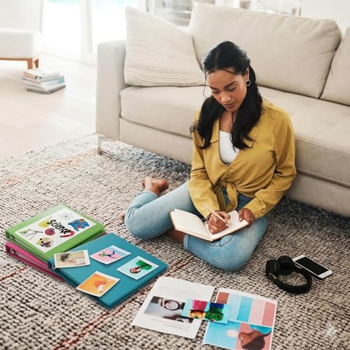 Samsill BioBinder 1 Inch Binder (4-Pack) - Durable Plant-Based 3 Ring Binder 1 Inch, USDA Certified Biobased, Customizable Nonstick Cover & Spine - 1 inch Binders 3 Ring, 200 Sheet Capacity - color: Multicolor, size: 1-Inch