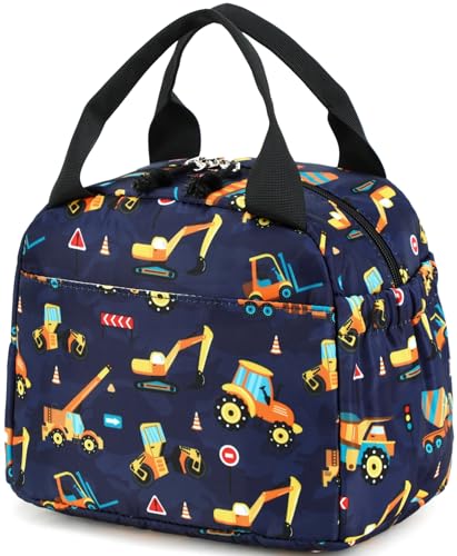 CAMTOP Boys Lunch Box Kids Insulated Lunch Bag Kids Cute Lunchbox for Boys Loncheras Para Niños - color: Truck