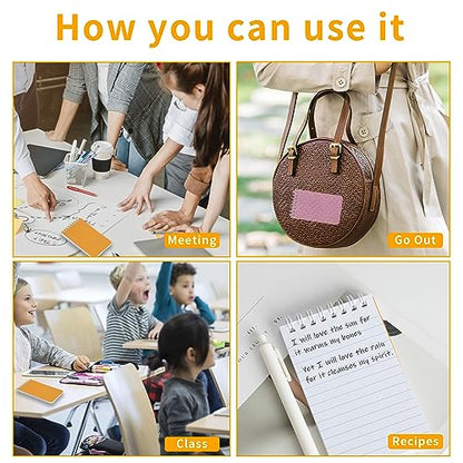 QiCheng 6pacs Pocket Notebook Mini Notepad Small Spiral Notebooks 3X5Inch | functionality PortabilityPortability convenience - size: 6-2