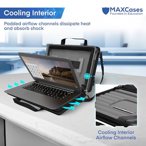MAXCases Explorer Protective Case for 14 Inch Laptop & Chromebook with Pocket, Molded Interior - Rugged, Custom-Fit Cases for 14 Inch Laptop & Chromebook - Shockproof & Durable Cover, Bag - size: 14 Inch, style: Explorer 5
