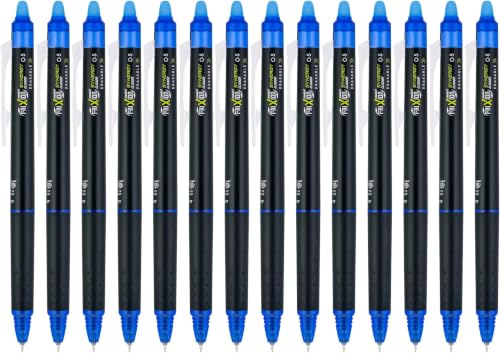 PILOT FriXion Synergy Clicker Erasable Gel Ink Pens, Extra Fine Point, Blue Ink, (17837) (Pack of 98) - color: Blue, size: 1 Count (Pack of 98)