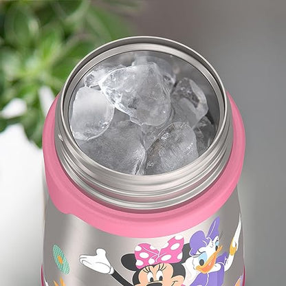 THERMOS Vacuum Insulated Stainless Steel 10oz Straw Bottle, MINNIE MOUSE (Pack of 3) - color: Minnie Mouse, size: 10 Ounces (Pack of 3)