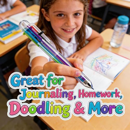 End of Year Student Gifts from Teacher Set of 28, Includes 6 in 1 Multicolor Ballpoint Pen with Gift Cards, End of the Year Gifts for Students Bulk for Students Classroom Party Favors