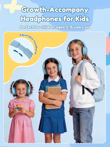 Acer Kids Headphones Wired for School - Over Ear Design, 85/94dB Safe Volume Limit, 3.5mm Jack Foldable Headphones for Toddler Boys Girls Classroom Yoto Player Chromebook Travel Green - color: Green