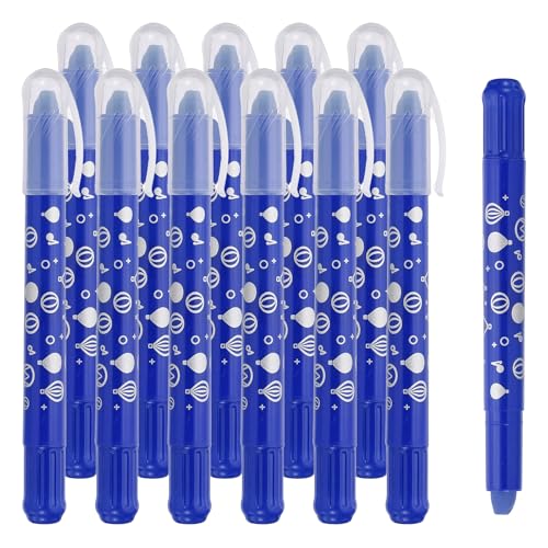 PATIKIL Watercolor Gel Crayon, 12Pcs Washable Twist Coloring Crayons Bulk Blendable for Coloring, Drawing, Painting, Deep Blue Crayon - color: Deep Blue