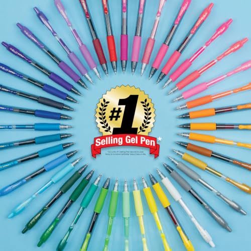 Pilot G2 Premium Gel Roller Pens, Fine Point 0.7 mm, Red Pens, Pack of 12 - Ideal for School, Journaling & Office Writing - color: Red