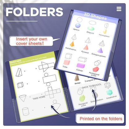 Henoyso 72 Pcs Plastic Take Home Folders with 2 Pockets Parent Teacher Classroom Communication Homework Folder for Students Parent Teacher Connect (Navy Blue) - color: Navy Blue