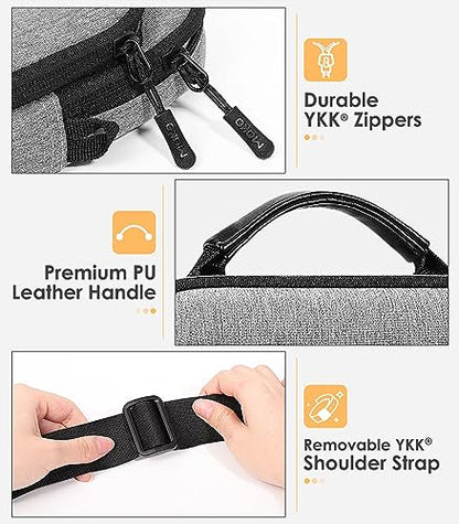 MoKo 9-11 Inch Tablet Sleeve Bag 360° Protetive Carrying Case Compatible with iPad 10th 10.9, iPad Air 5/4th 10.9, iPad 9/8th 10.2, iPad Pro 11, Tab S8/S9 11, with Handle and Shoulder Strap, Gray - color: Gray