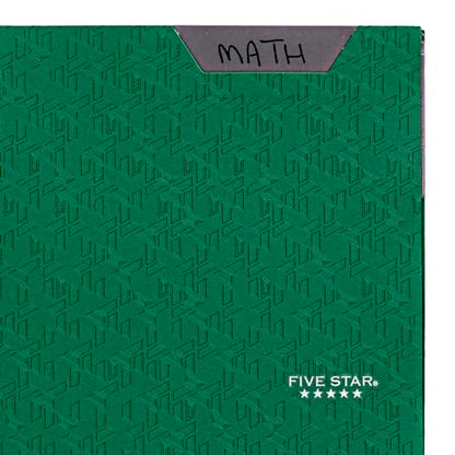 Five Star 2-Pocket Folder, Plastic Folder with Stay-Put Tabs and Prong Fasteners, Holds 8-1/2" x 11" Paper, Forest Green (72111) (Pack of 2) - color: Green, size: 1 Count (Pack of 2)