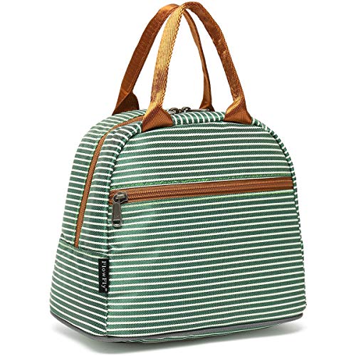 FlowFly Insulated Lunch Cooler Bag - Tote Bag Organizer for Women/Men, Green - color: Green