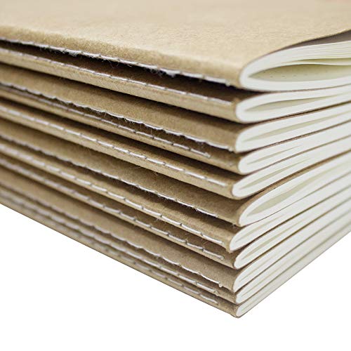 zmybcpack 12 Pack 8.25x5.5 Inches Dot Grid Paper Notebook/ A5 Size Dot Journal Notebook, Dot Grid Subject Notebooks Wire-Bound with Kraft Cover, 30 Sheets/60 Dot Pages - size: 8.2 x 5.5"(12pack dotted)