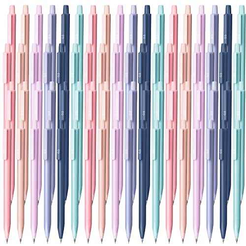 Sabary 60 Pcs Mechanical Pencil Bulk 0.5 mm Pastel Mechanical Pencils with Eraser Morandi Color Pens for Writing Drawing Home Office School