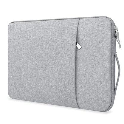13 Inch Laptop Sleeve Case for MacBook Air 13.6" & MacBook Pro 13.3" | with Handle, WaterProof, with Accessory Pocket, Scratch-resistant, Soft Velvet Lining, for Travel, Home, Office(Gray) - color: Gray