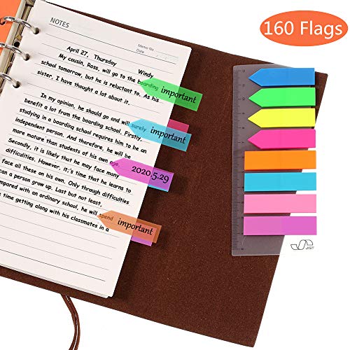 A5 Refill Paper, 200 Lined Pages, 5 Tabs Binder Divider, 160 PCS Index Tabs with Ruler, 2 PCS PVC Pockets, Binder Inserts for Refillable Planner Organizer - color: Off-white
