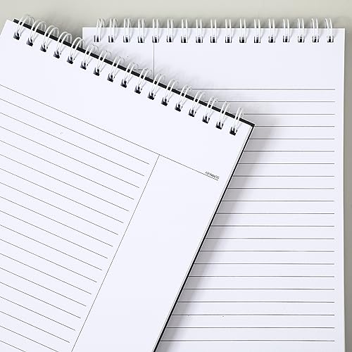 Cholemy 4 Pack Steno Notebooks, 6x9 Inches, 320 Sheets (80 Sheets/pad) Notes Notebook Top Spiral Ruled Writing Pads for School Office Business Students Teachers & Note Taking