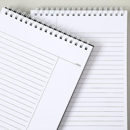 Cholemy 4 Pack Steno Notebooks, 6x9 Inches, 320 Sheets (80 Sheets/pad) Notes Notebook Top Spiral Ruled Writing Pads for School Office Business Students Teachers & Note Taking