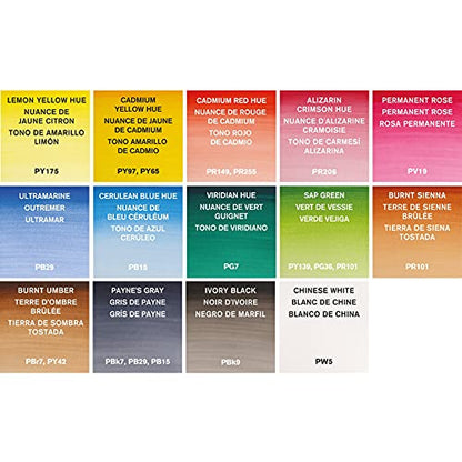 Winsor & Newton Cotman Watercolor Paint Set, Field Set, 14 Half Pan w/ Brush, Mixing Palette - style: 14 Half Pan Field Set