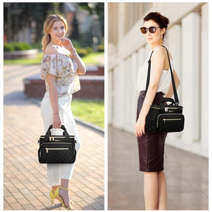 Insulated Lunch Bag Women,Girls Large Lunch Box Leakproof Lunch Tote Reusable Cooler Bag for Adult Work Picnic Hiking Beach - size: L