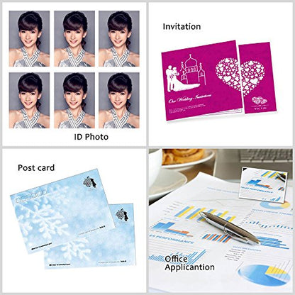 Uinkit 100 Sheets Matte Presentation tabloid paper 11x17 photo paper matte Double Sided 37lb Brochure Paper 6.5Mil for laser and Inkjet Printers - size: 11 x 17 x Matte