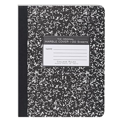 ROARING SPRING Hard Cover Composition Notebook, Black Marble Comp Book, 9.75″ x 7.5″, College-Ruled with Margin, 100 Sheets (200 Pages) - size: College-Ruled, 100 Sheets/200 Pages, style: 1 Comp Book