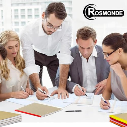 Rosmonde Bulk Kraft Journals, A5, 50 Pack, College Ruled, 120 Pages | Bulk Composition Notebooks Lined, College Ruled, 8 x 5.7, 60 Sheets, No-Bleed Paper, Kraft Composition Notebook for School - size: 50 Bulk Value Pack, style: Kraft Cover