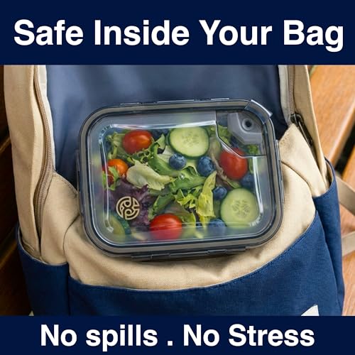 BPA-Free Plastic Airtight Food Storage Containers with Vented Lids, 5-Pack (3.4 Cups Each) for Meal Prep and Leftovers - size: Pack of 5 (3.4 Cup)
