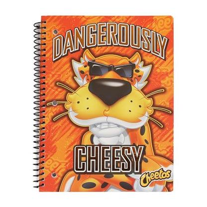 Cheetos Cute One Subject Spiral Notebook College Ruled, 3 Ring Single Subject Spiral for School Fun Cute Notebooks - color: Cheetos, size: NOTEBOOK