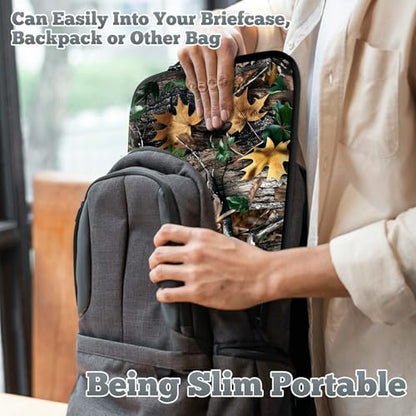 Universal Tablet Laptop Sleeve Case 10 inch, Camo Leaf Slim Carrying Case Durable Handbag Travel Laptop Bag for 7 to 10-inch Laptops/Notebook/Kids Tablet/ipad/eBook Readers - color: Camo Leaf, size: 10 inch