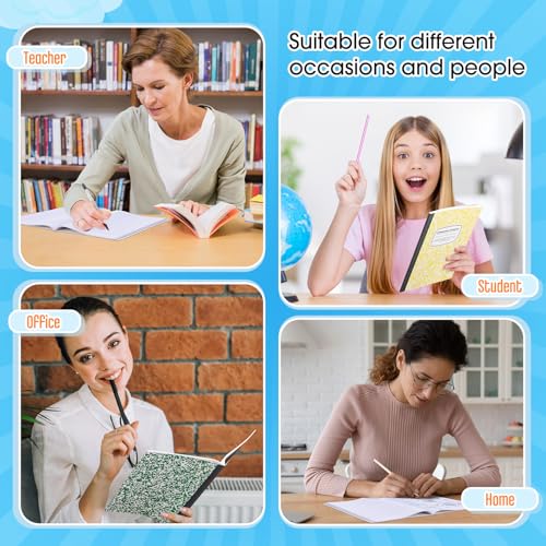 Fainne 60 Pack B5 Composition Notebooks Bulk 7.5 x 9.75'' College Ruled Composition Notebooks 50 Sheets (100 pages) Marble Covers Notebook for School Classroom Office Supplies(Multicolor) - color: Multicolor
