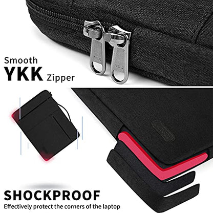 Laptop Sleeve Case 15-15.6 Inch Waterproof Business Computer Carrying Case Portable Handle Briefcase Bag Compatible with 15.6 Inch MacBook Air/Pro 15-15.6 Inch HP Samsung Notebook Black - color: Black, size: 15-15.6 Inch