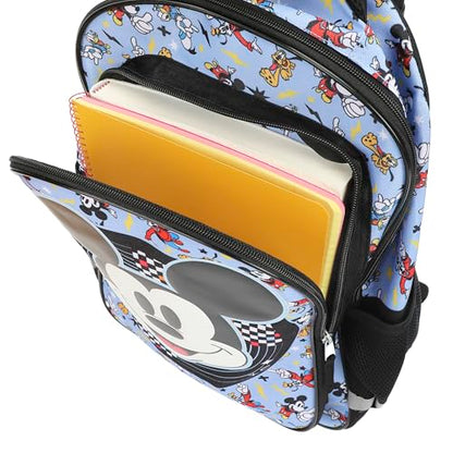 Disney Mickey Mouse Big Face 16" Rolling Travel Backpack - color: Mickey Mouse Face Rolling