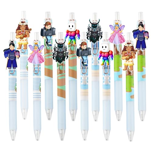 Kauai Sun 12pcs Mechanical Pencils 0.5mm, Removable Characters btw Scenes, Unique DIY Design, Office Supplies Stationary Gifts