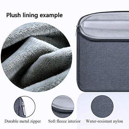 Voova Laptop Sleeve Carrying Case 13 13.6 Inch Compatible with MacBook Air 13 M1/M2/M3/M4, MacBook Pro 13/14, IPad Pro 13, Waterproof Slim Computer Cover Bag, Dark Grey - color: Dark Grey, size: 12.6-13.6 Inch