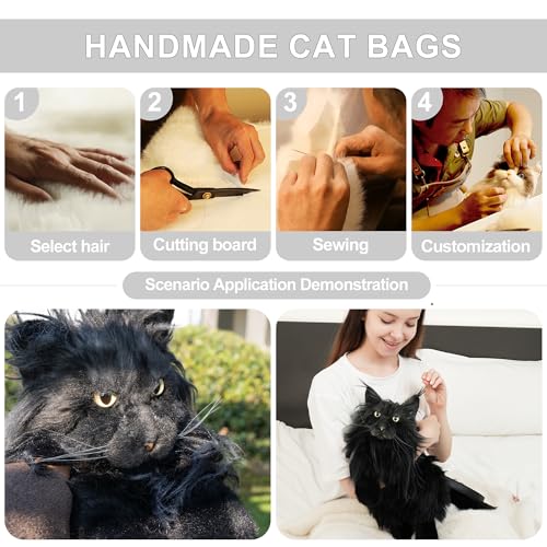 Chongker Realistic Cat Backpack, Handmade Plush Stuffed Animal Bag | Cat Purse Design With Adjustable Straps For Backpack, Shoulder And Crossbody Use. Companion Bag For School Travel And Gifts. - style: Mainecoon