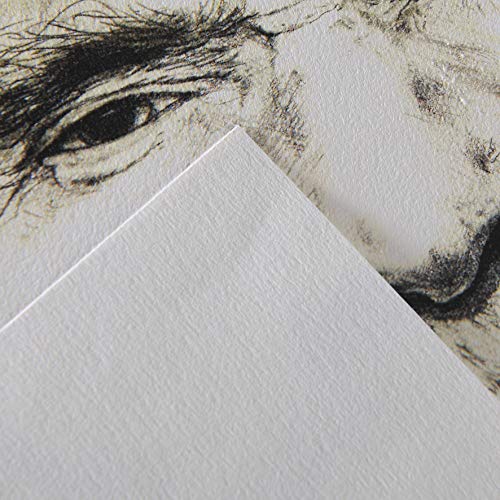 Canson "C à Grain A4 125g White Drawing & Sketching Paper Pad, 30 Sheets, Fine Grain Texture, Glued on Short Side, Ideal for Professional Artists - size: A4, style: 125gsm