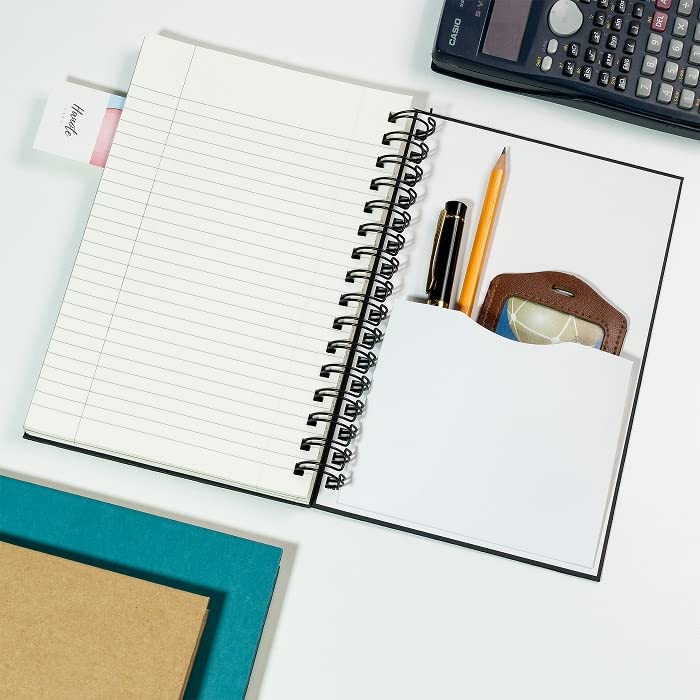 3 Packs Spiral Notebook, Spiral Ruled Journal with Hard Cover, 5.5" x 8.5", 240 Pages, 100 GSM Paper, Notebooks for Work School Note Taking - size: 5.5x8.5