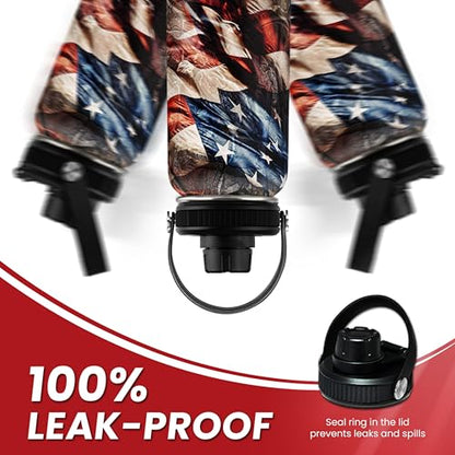 Hunting Water Bottle 32oz - Stainless Steel Insulated Bottles with Lid - Hunting Presents for Men Dad Husband Papa, Hunters Birthday Christmas Fathers Day - color: Hunting 2