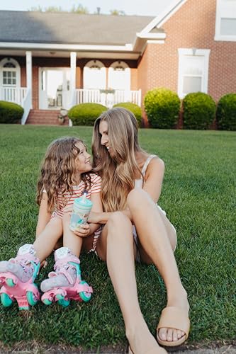 Zak Designs Kelso Toddler Cups For Travel or At Home, 12oz Vacuum Insulated Stainless Steel Sippy Cup With Leak-Proof Design is Perfect For Kids (Safari) - color: Safari