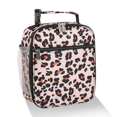 Lovoeo Lunch box Lunch bag for men women Insulated Lunchbox Lunch bags for Work Picnic Travel (Leopard) - color: Leopard