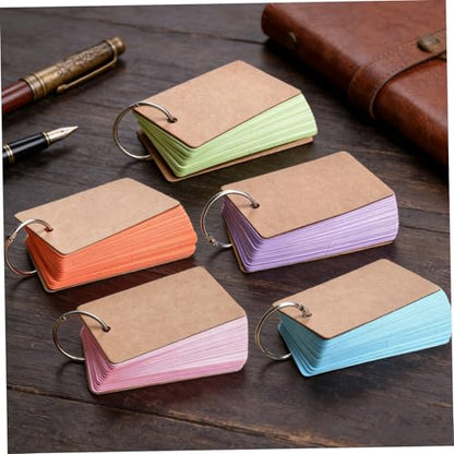 Note Pad Blank Note Cards Index Cards Diy Flashcards Memo Pad Binder Rings Student Flash