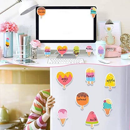 Xqumoi 30 Pack Ice Cream Sticky Notes Summer Office School Class Supplies | Fruit Popsicle Self-Sticky Memo Pads, Page Marker Notepads, for Student Kids, Birthday Party Favors, Goodies Bag Fillers - style: Popsicle
