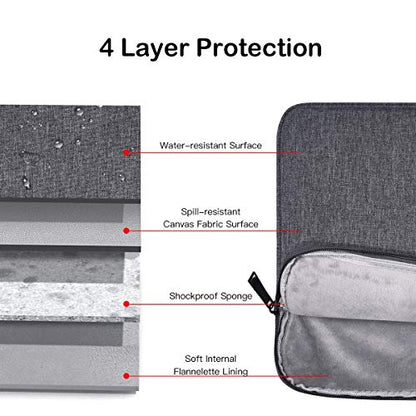 17-17.3 Inch Laptop Bag for ASUS VivoBook Pro 17/TUF/ROG, Lenovo L340, Dell Inspiron 17, Acer Predator 17, MSI GS75/GF75, LG HP - Laptop Sleeve Case - color: Dark Gray