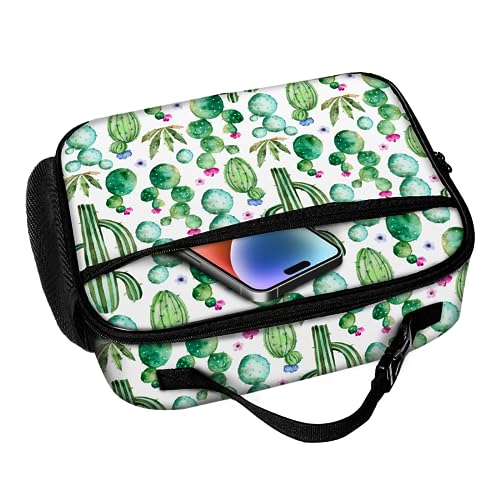 Cactus Lunch Bag Reusable Insulated Lunch Box Keep Food Cooler Thermal Lunch Tote for Women Men - color: Cactus