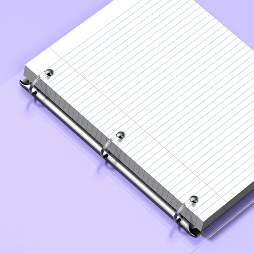 Loose Leaf Paper, 8x10.5 College Ruled, Notebook Paper for 3 Ring Binders, White Binder Notebook, 3 Hole Punch Paper, 100 Sheets/pack, 2 Pack - color: White-2Pack, size: 8x10.5 College Ruled