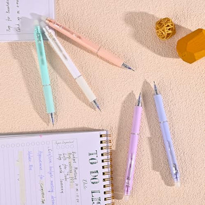 Temiary 10 Pcs Retractable Erasable Gel Pens, Blue Ink Fine Point 0.5 mm | Make Mistakes Disappear, Smooth Writing Gel Pen with Eraser for Journaling Note Taking Marking Planner Crossword Puzzles - color: Blue Ink