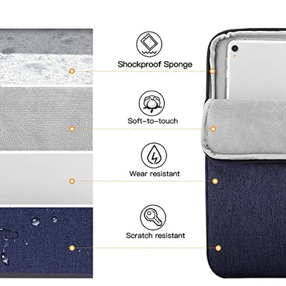 TiMOVO 9-11" Tablet Sleeve Bag, Dark Blue | Fit iPad 11" A16 2025 / 10.9"/10.2" / Air 11" 5/4 Gen / Galaxy Tab A9+/A11Plus 11", Fit Smart Keyboard - color: Indigo, size: 9-11 Inch