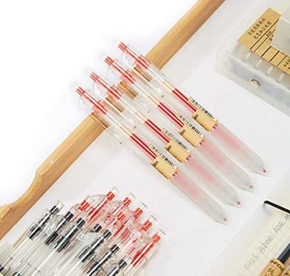 czxwyst X97 Retractable Gel Ink Pens 0.5mm Fine Point (Red Color 12-Pack) - color: Red Color 12-Pack