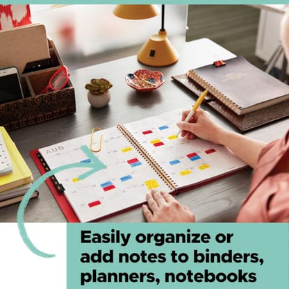 Post-it Flags, 50/Dispenser, 2 Dispensers/Pack, 1 in Wide, Bright Green (680-BG2) - color: Bright Green, size: 0.3" x 2.7"